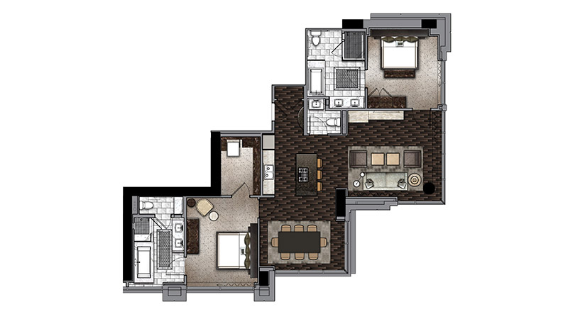 Two Bedroom Residence